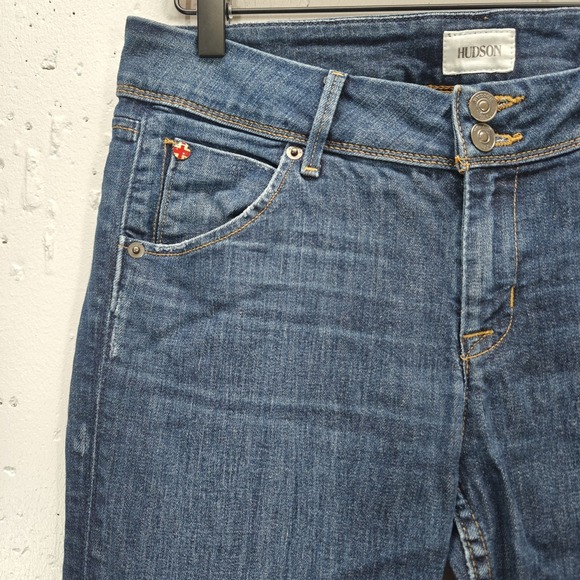 Hudson Collin Flap Skinny Jeans Womens Dark Wash Stretch Denim Size 29 - Picture 4 of 8